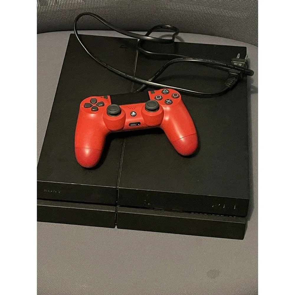 PS4 500gb With Red Controller (read)